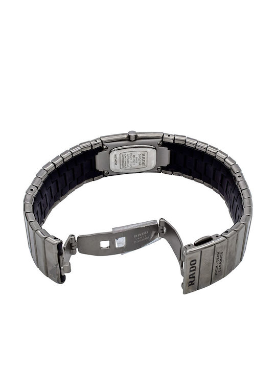 Rado Ανδρικό Ρολόι Μπαταρίας με Ασημί Μεταλλικό Μπρασελέ