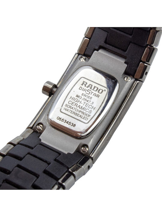 Rado Ανδρικό Ρολόι Μπαταρίας με Ασημί Μεταλλικό Μπρασελέ
