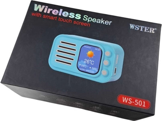 WS-501 Bluetooth Speaker 5W with Radio and Battery Life up to 3 hours Blue