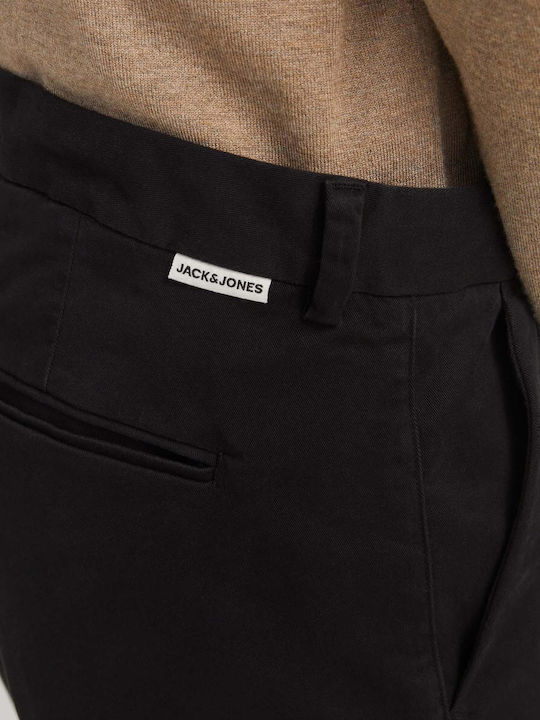 Trousers Chino Elastic in Relaxed Fit Black