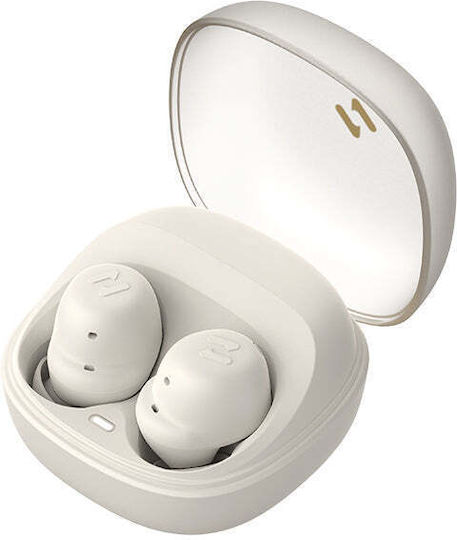 Havit TW969 In-ear Bluetooth Handsfree Ακουστικά με Θήκη Φόρτισης Μπεζ