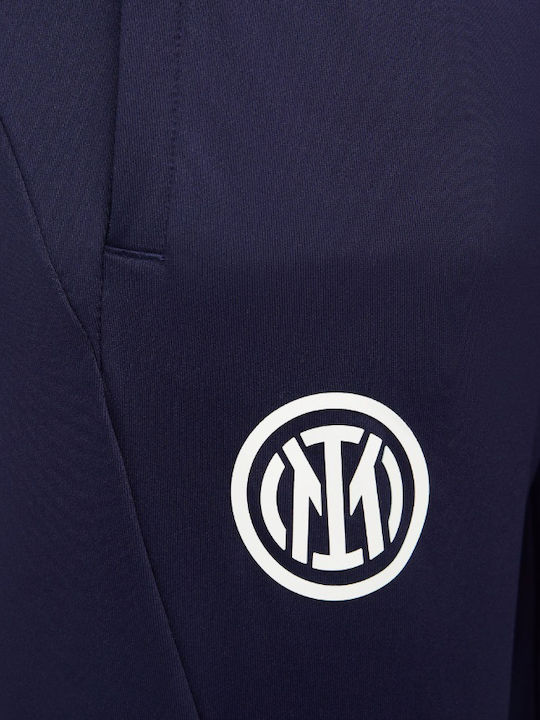 Inter Milan Ποδοσφαιρικό Παντελόνι Φόρμας Dri-Fit με Λάστιχο Navy Μπλε