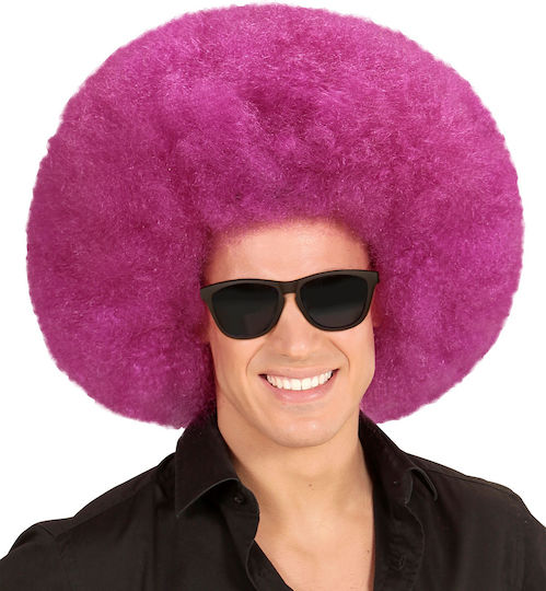 Karnevalsperücke Afro Lila