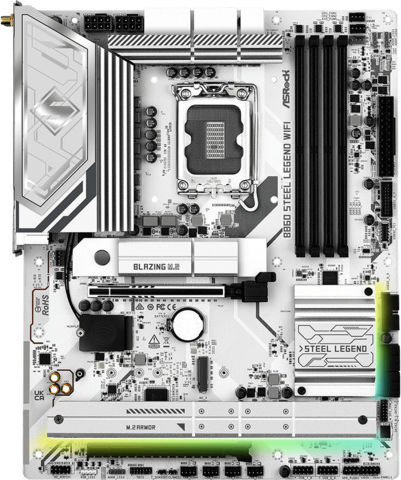 ASRock B860 Steel Legend WIFI Mainboard ATX mit Intel 1851 Sockel