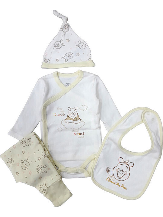 Beboulino Long-Sleeved with Pants Winnie the Pooh Yellow 6pcs