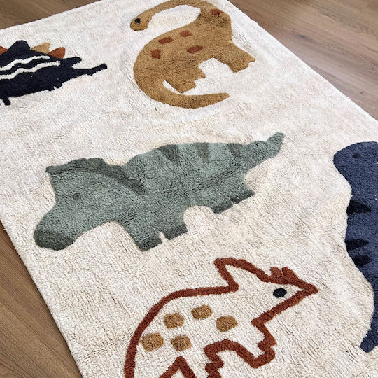 Baby Bliss Παιδικό Χαλί Βαμβακερό Μπεζ 100x140cm