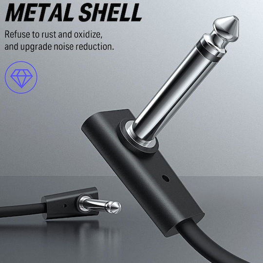 Donner Kabel 6,3mm Stecker - 6,3mm Stecker 0.15m 6Stück (EC1125)