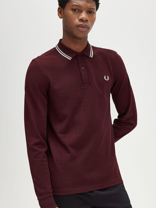 Fred Perry Polo T-shirt Μπορντό