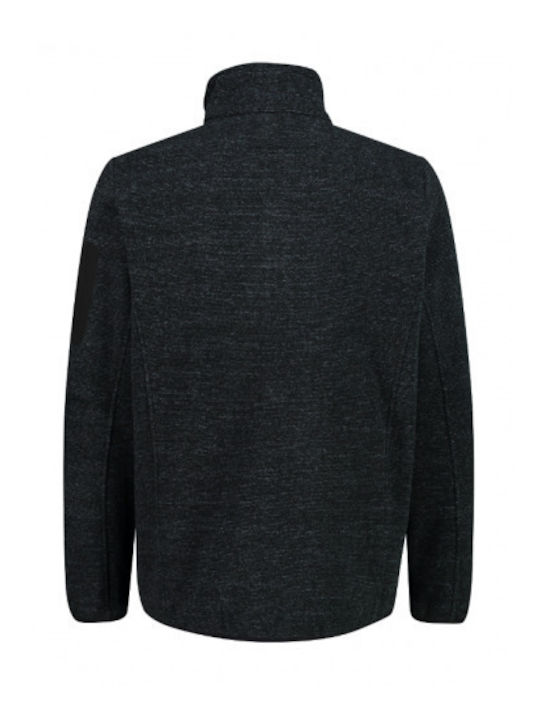 Men's Fleece Cardigan Black