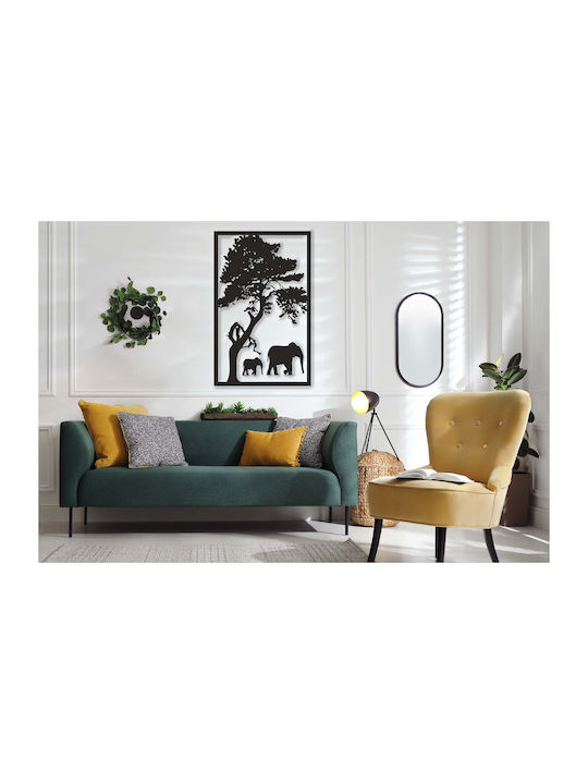 Wall Art Paintings Open Panels Safari Living Room Decoration Elephants 59x95