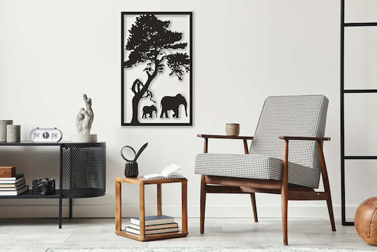 Tablouri de Artă pe Pereți Panouri Deschise Safari Decorațiune Cameră de Zi Elefanți 59x95