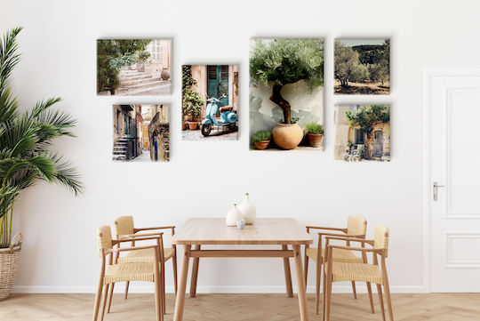 Gallery Image Set Italy Italy Sea Set of 6 Pieces 140x100