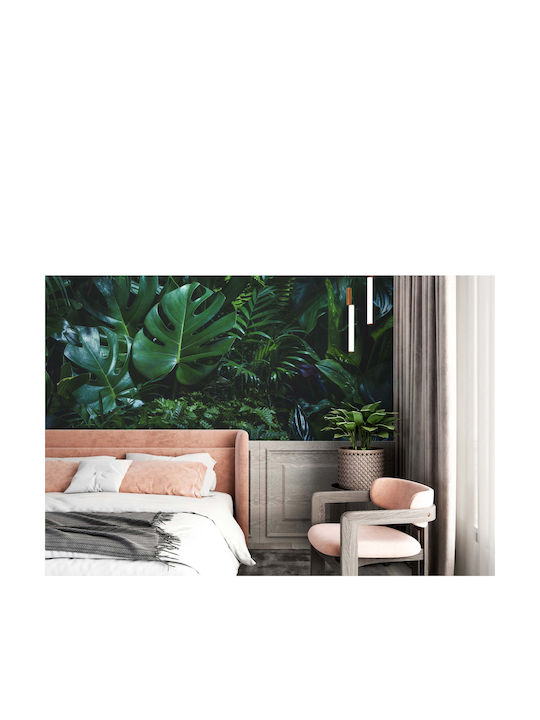 Fototapet Decorativ pentru Living Frunze Verzi de Monstera 240x360