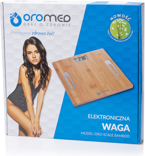 Oromed Oromed Ψηφιακή Ζυγαριά 150kg Καφέ Wood