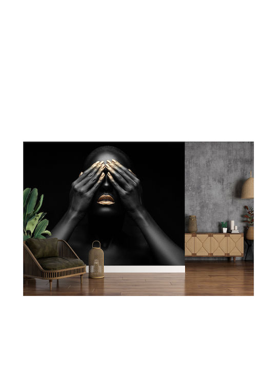 Zeitgenössische Wandtapete Wohnzimmer Schlafzimmer Frau Gold 240x360