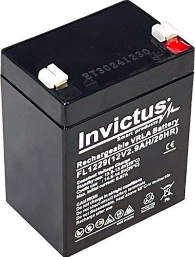Invictus Μπαταρία UPS με Χωρητικότητα 2.9Ah και Τάση 12V 07.02.0201 1τμχ