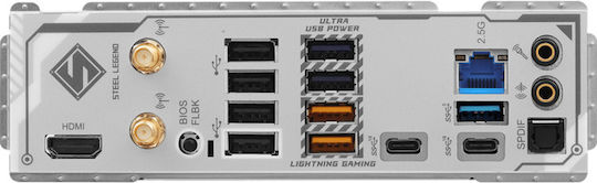 ASRock B850 Steel Legend WiFi Motherboard ATX με AMD AM5 Socket 90-MXBQS0-A0UAYZ