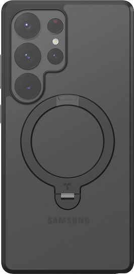 Torras Ostand Back Cover Silicone Black (Galaxy S25 Ultra)