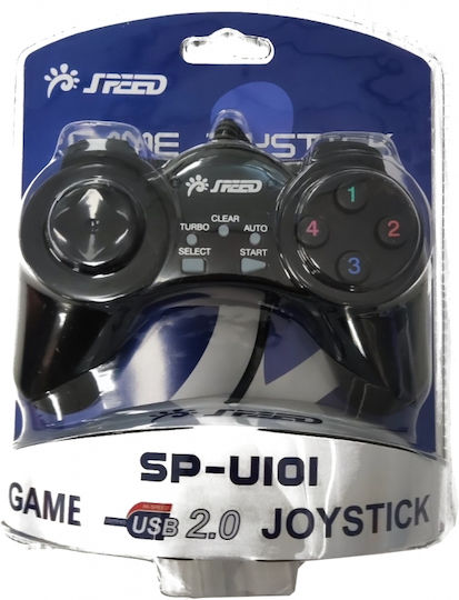 Tele SPU-101 Wired Gamepad for PC Black