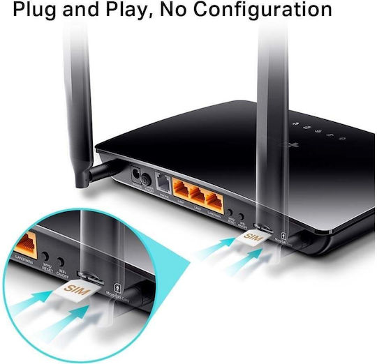 TP-LINK TL-MR6500V v4.20 Ασύρματο 4G Router Wi‑Fi 4 με 2 Θύρες