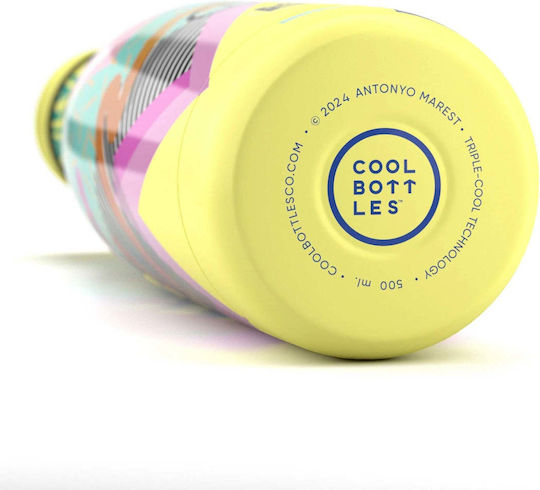 Cool Bottles Μπουκάλι Θερμός Ανοξείδωτο 500ml Mediterranean