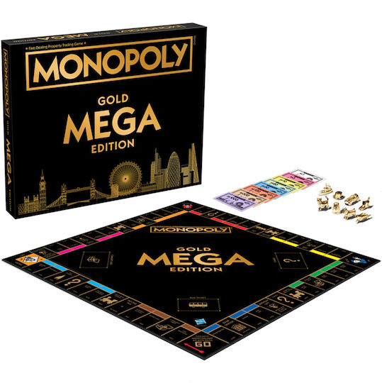 Joc de Societate Monopoly Mega Gold Edition pentru 2-8 Jucători