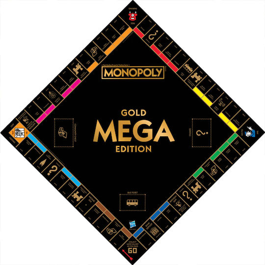 Επιτραπέζιο Παιχνίδι Monopoly Mega Gold Edition για 2-8 Παίκτες (EN) Winning Moves
