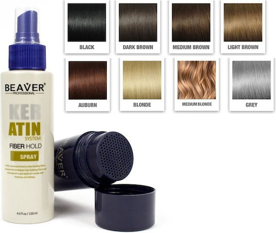 Beaver Fibre Acoperirea Subțierii Părului cu keratină Building 12gr