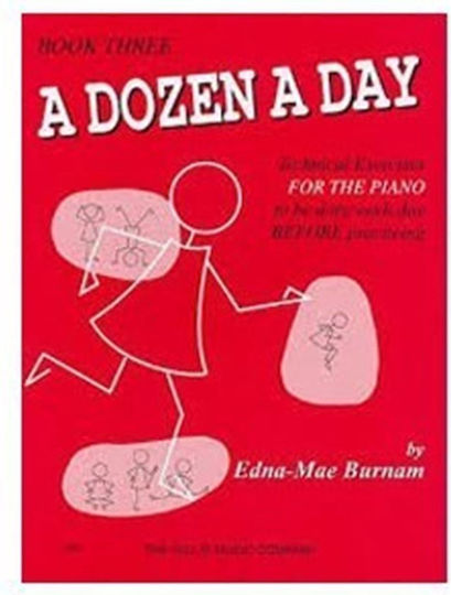 Willis Music Edna Mae Burnaum - A Dozen A Day Learning Method for Piano Book 3