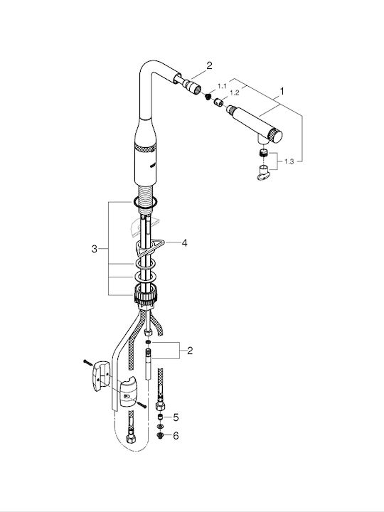 Grohe Essence Smartcontrol Mixing Tall Sink Faucet Brushed Warm Sunset