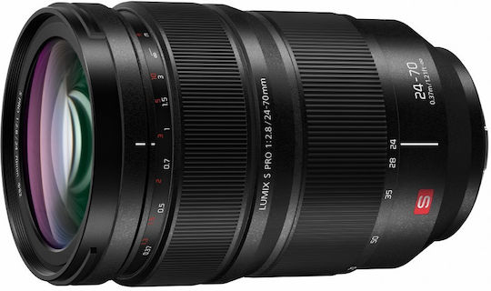 Panasonic Full Frame Camera Lens Lumix S Pro 24-70Mm F/2.8 Standard Zoom / Wide Angle for Leica L Mount Black