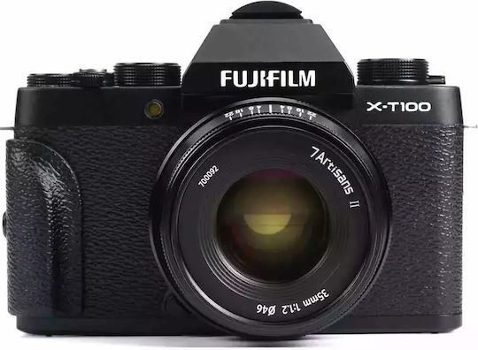 7artisans Crop Camera Lens Photoelectric 35mm MK II f/1.2 Fixed for Fujifilm X Mount Black