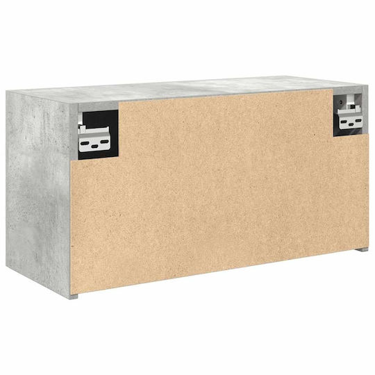vidaXL Ντουλάπι Μπάνιου 60x25x30cm Γκρι