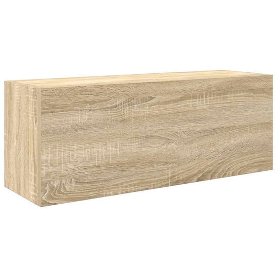 vidaXL Badezimmerschrank B80xT25xH30cm Sonoma