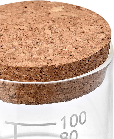 Estia General Use Glass Transparent Vase with Cork 150ml