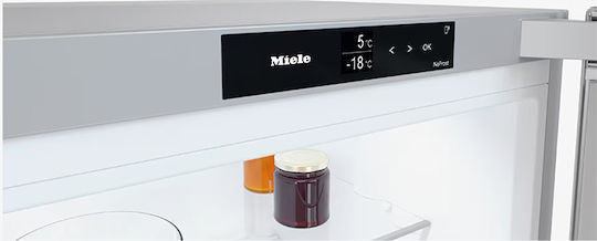 Miele Combină frigorifică 321lt NoFrost Î185.5xL59.7xA67.5cm. Inox KFN 4377 CD 125 Edition