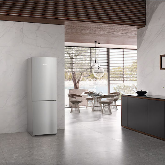 Miele Combină frigorifică 321lt NoFrost Î185.5xL59.7xA67.5cm. Inox KFN 4377 CD 125 Edition
