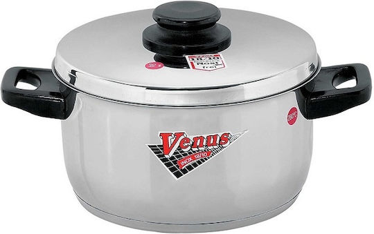 Venus Βαθιά Ανοξείδωτη Κατσαρόλα 5.1lt / 26cm
