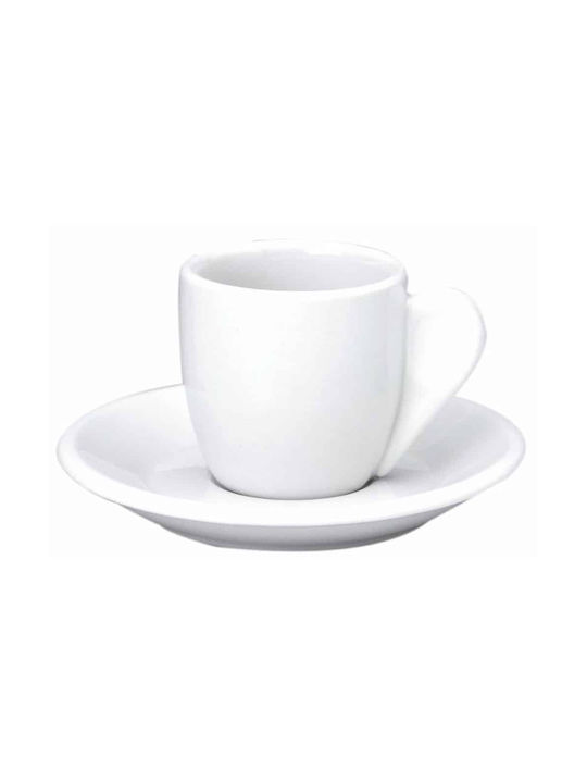GTSA Tasse Espresso aus Porzellan Weiß