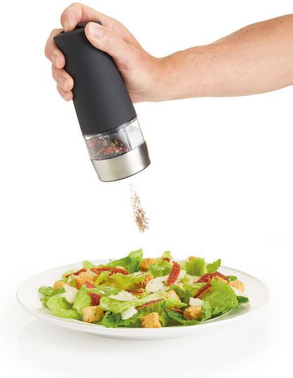 Kitchen Craft Masterclass Ηλεκτρικός Μύλος Μπαχαρικών 2 Θέσεων Πλαστικός σε Μαύρο Χρώμα 17cm