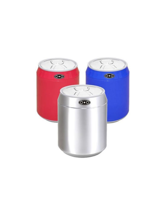 Ecosales Trendy Mini Waste Bin Made of Inox Steel with Sensor Red 1.5lt