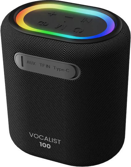 HiFuture Karaoke Speaker with Wireless Microphone and Lighting Effects Vocalist 100 Black