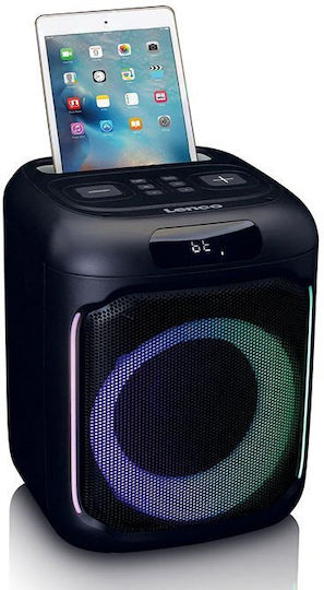 Lenco Karaoke Speaker With Wireless Microphone And Black Lighting Effects