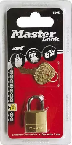 Master Lock Ορειχάλκινο Λουκέτο Πέταλο με Κλειδί 20mm Κίτρινο