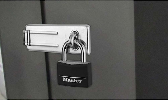 Master Lock Aluminum Padlock Brass with Key Set with Protective Cover 20mm Black 4pcs