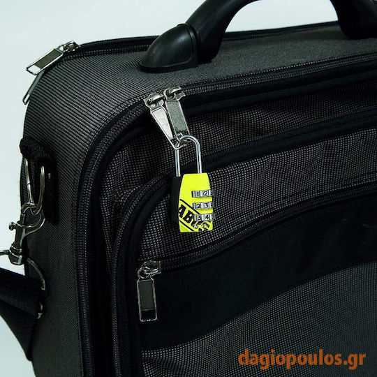Abus Μπρούτζινο Λουκέτο Πέταλο Συνδυασμού 20mm Ασημί