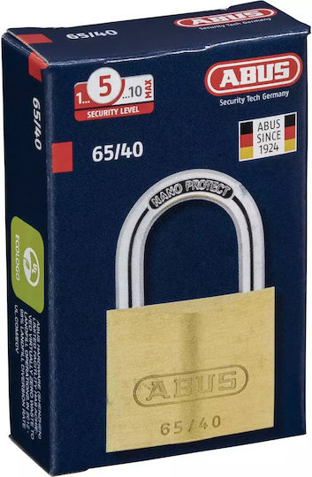 Abus Stahl Vorhängeschloss Messing mit Schlüssel 40mm 1Stück