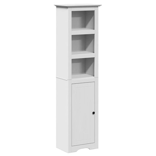 vidaXL Dulap Coloană Pentru Baie Pardoseală M44xA30xÎ160cm Albă