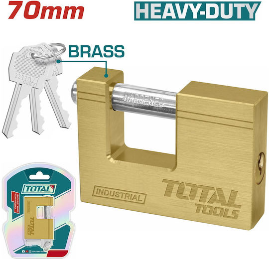 Total Bronz Lăcăt Monoblock cu cheie 70mm 1buc