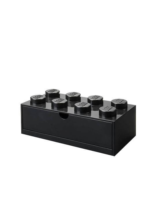 Lego Kids Plastic Toy Storage Box Black 31.6x11.3x15.8cm